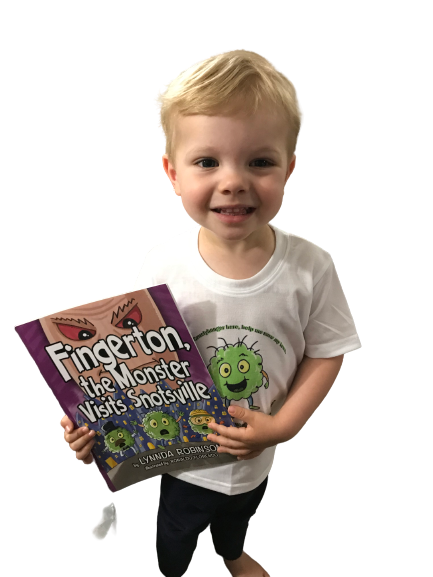 Chris Crustybooger to Save the Day! T-Shirt -"Fingerton, the Monster Visits Snotsville" Storybook