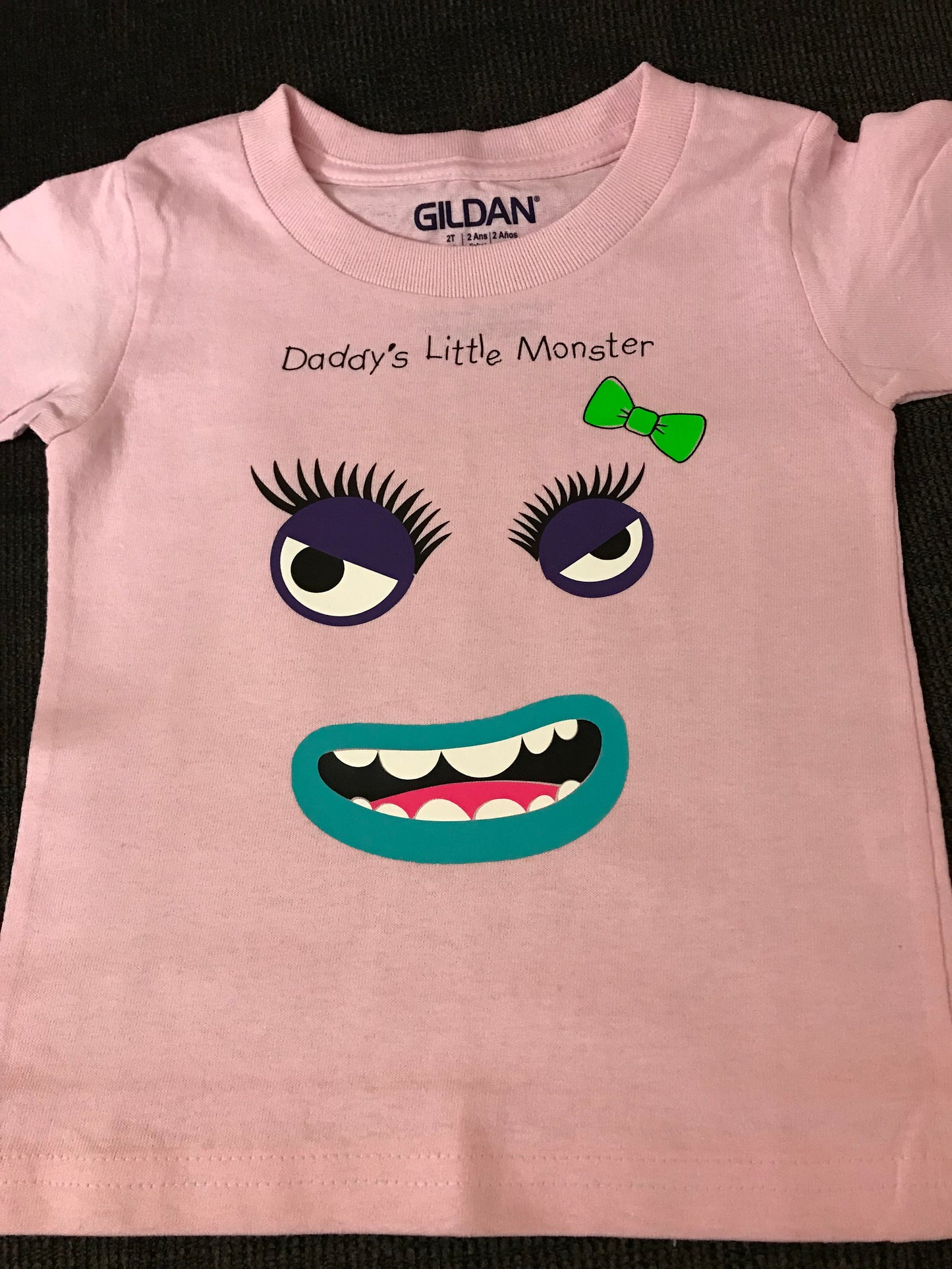 Daddy's Little Monster, Glow in the Dark T-Shirt - Size 2T