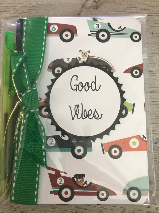 Car Theme Mini Notebook, mini pen included