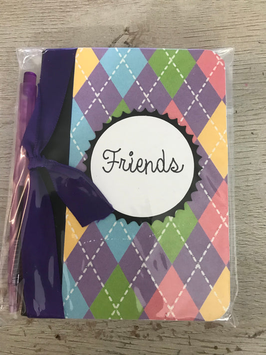 Multi Color Argyle: Mini Notebook, Mini Pen Included