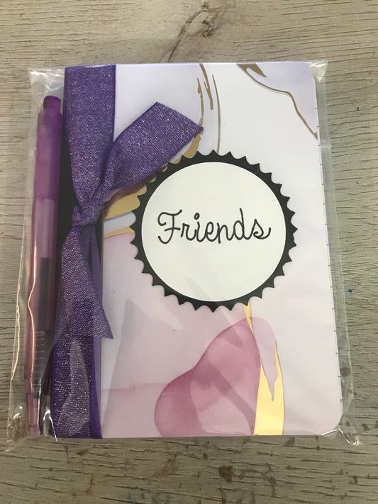 Pink, Purple, and Gold: Mini Notebook, Mini Pen Included