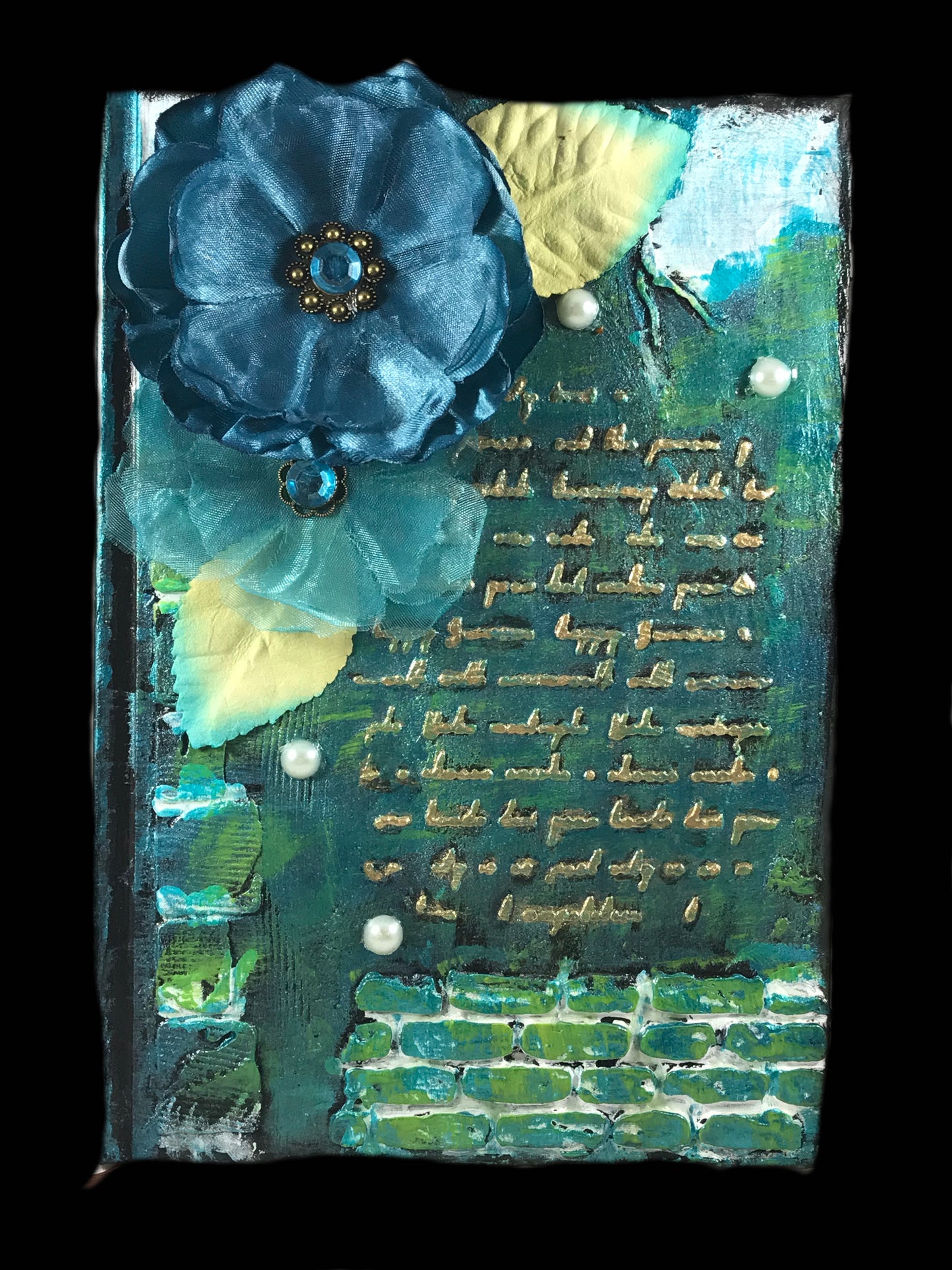 Petals and Poetry: Custom Designed Sketch/Journal Book