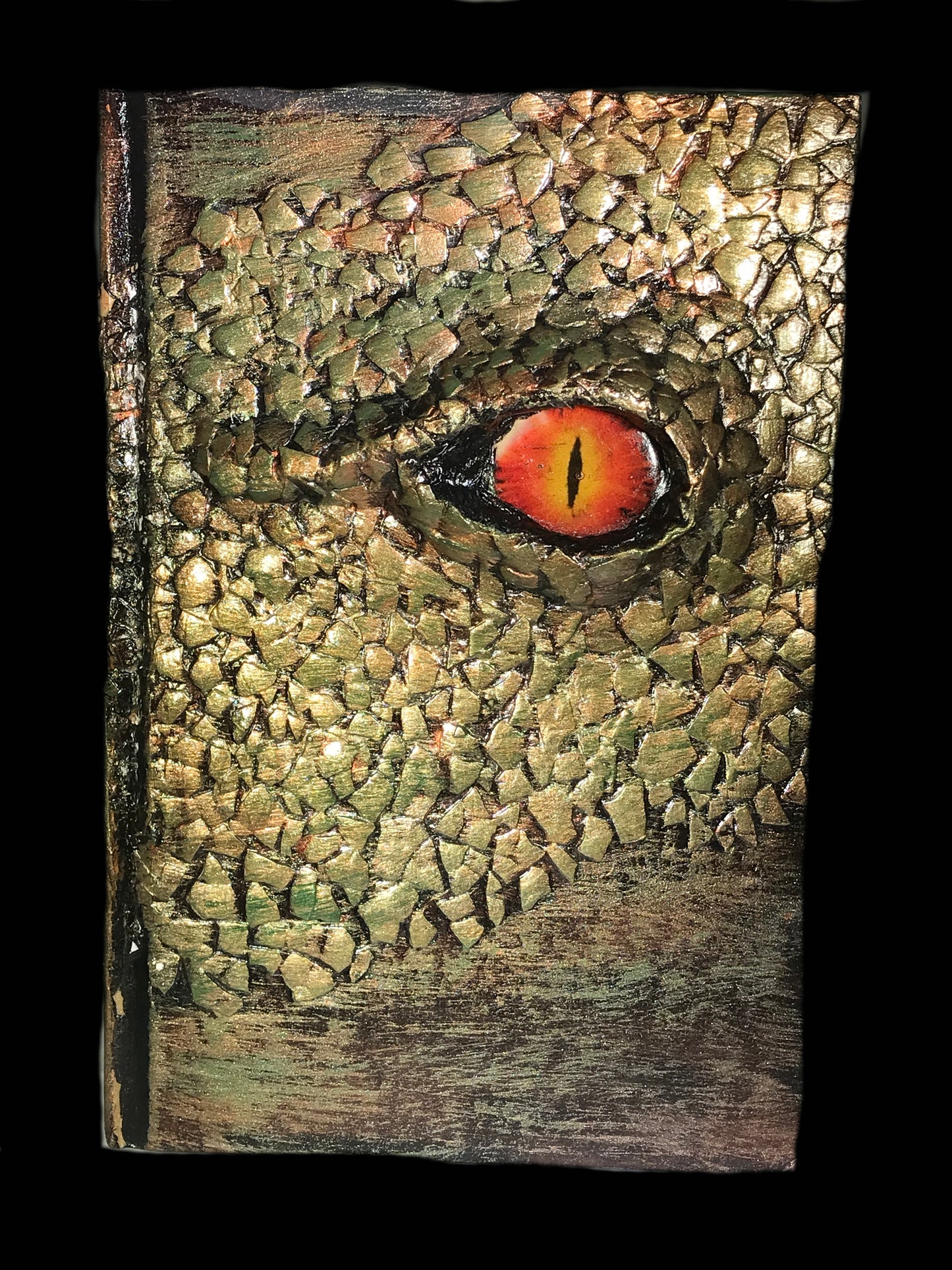 The Golden Watcher: Custom Hand-Crafted Sketch Book/Journal