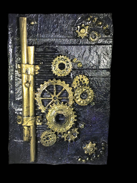 Clockwork Dreams: Custom Hand-Crafted Sketch Book/Journal