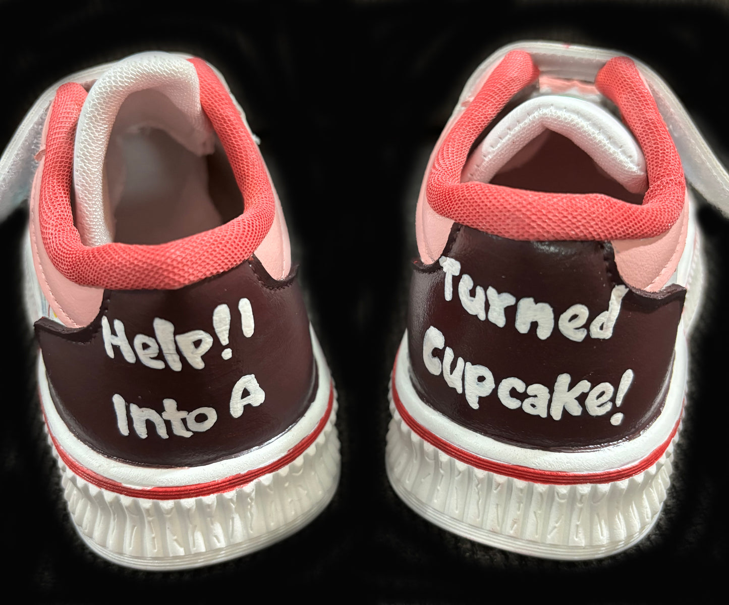 Children’s Custom Hand Painted, Sally the Cupcake Shoes - Size 7