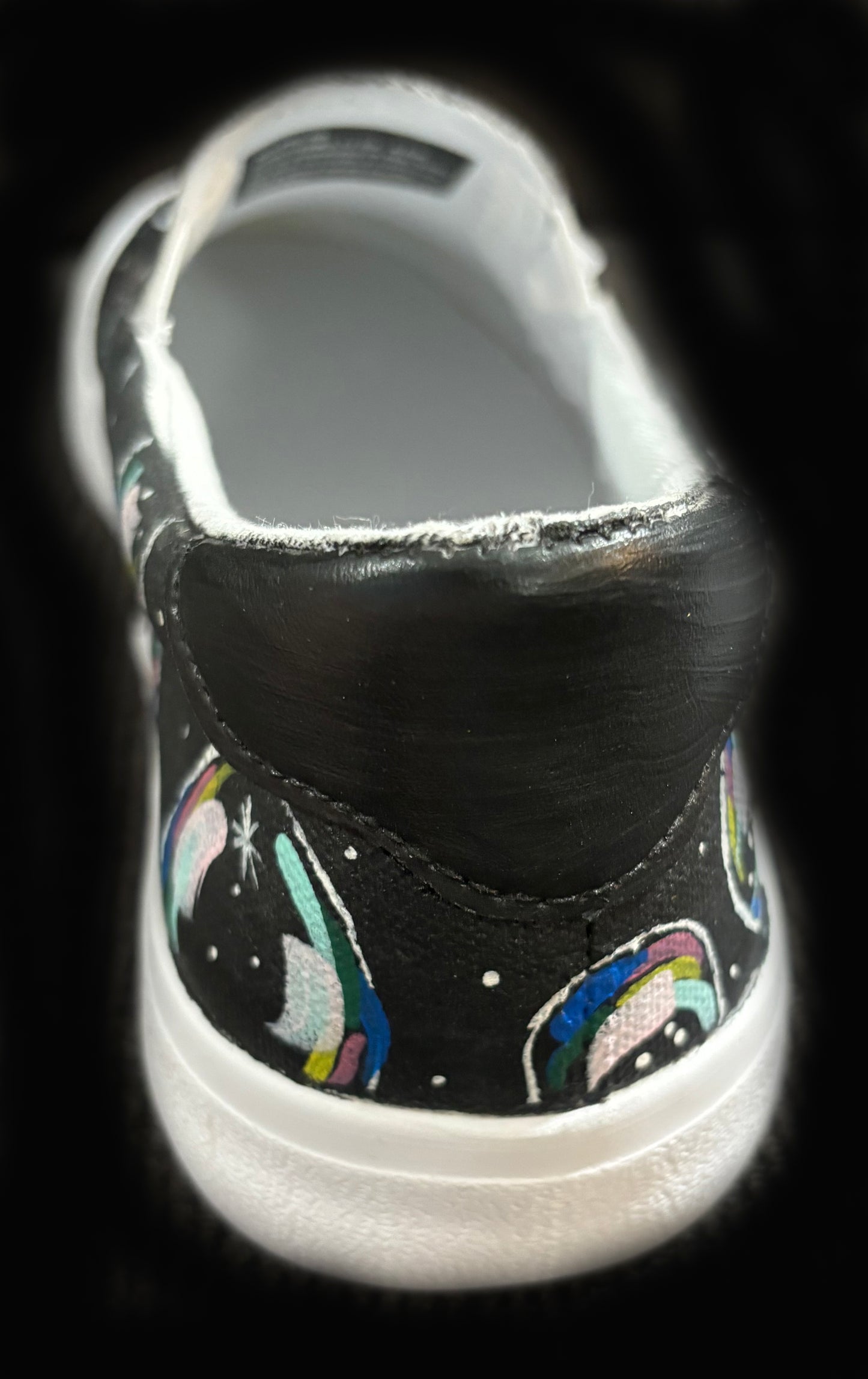 Adult Custom Hand Painted, Bubble Shoes