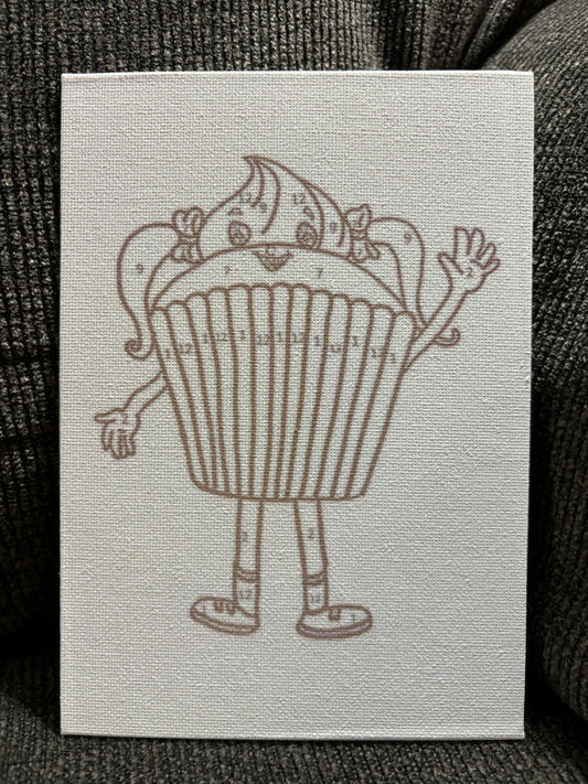 Sally the Cupcake - Paint by Numbers