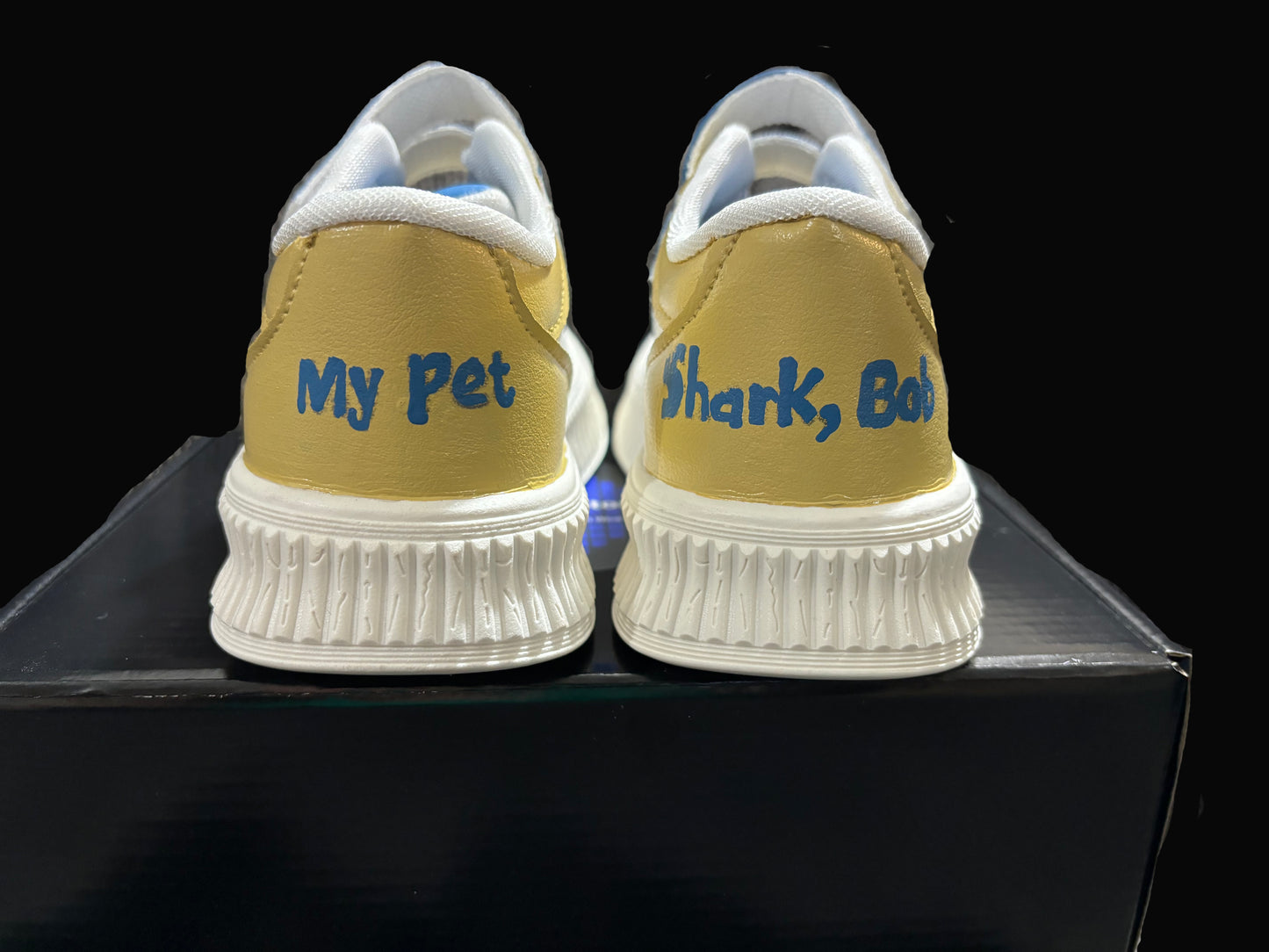 Children’s Custom Hand Painted, My Pet Shark, Bob Shoes - Size 9T