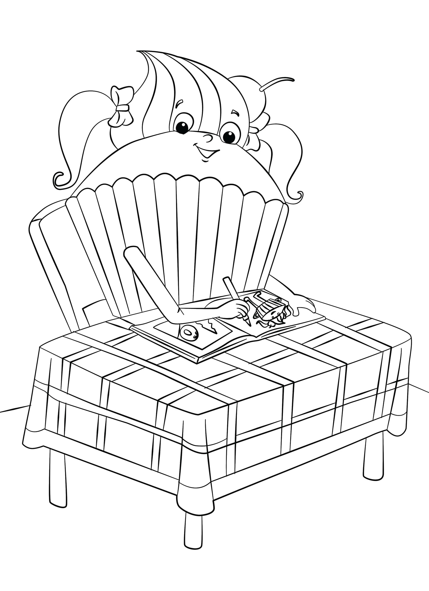 Sally the Cupcake's Coloring/Activity Book